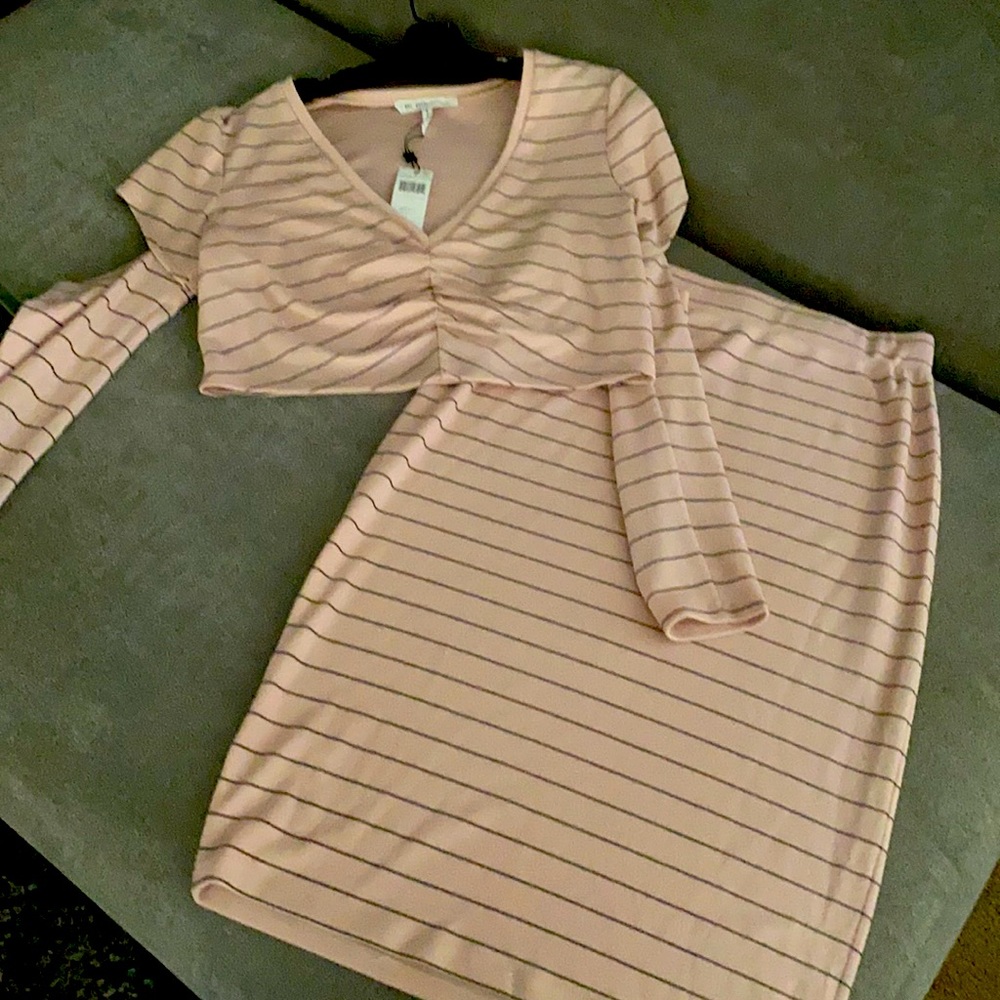 Ladies two piece skirt set